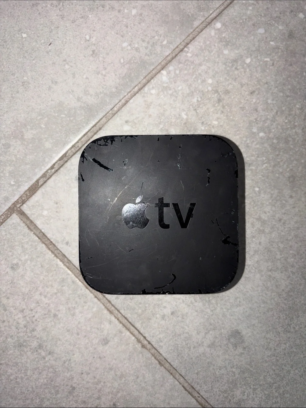 Apple Black TV Streaming Box with Apple Logo